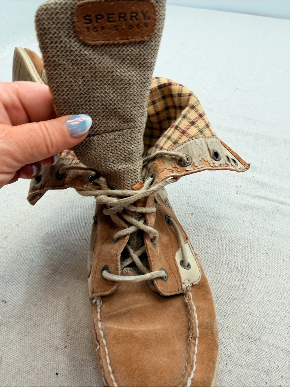 Sperry Men's Tan Suede Lace-Up Casual Boots